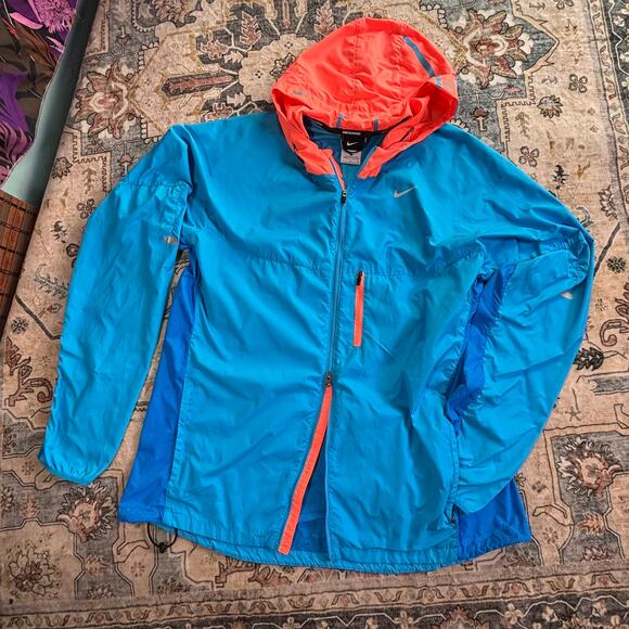 Nike Running Super Lightweight Athletic Running Zip Up Jacket Size Large - Picture 8 of 11